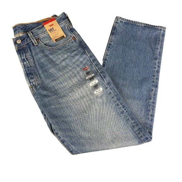 Levi's Other - Levi's 501 Original Button Fly Medium Wash Denim Jeans Men's Sizes 32x30 - 34x34